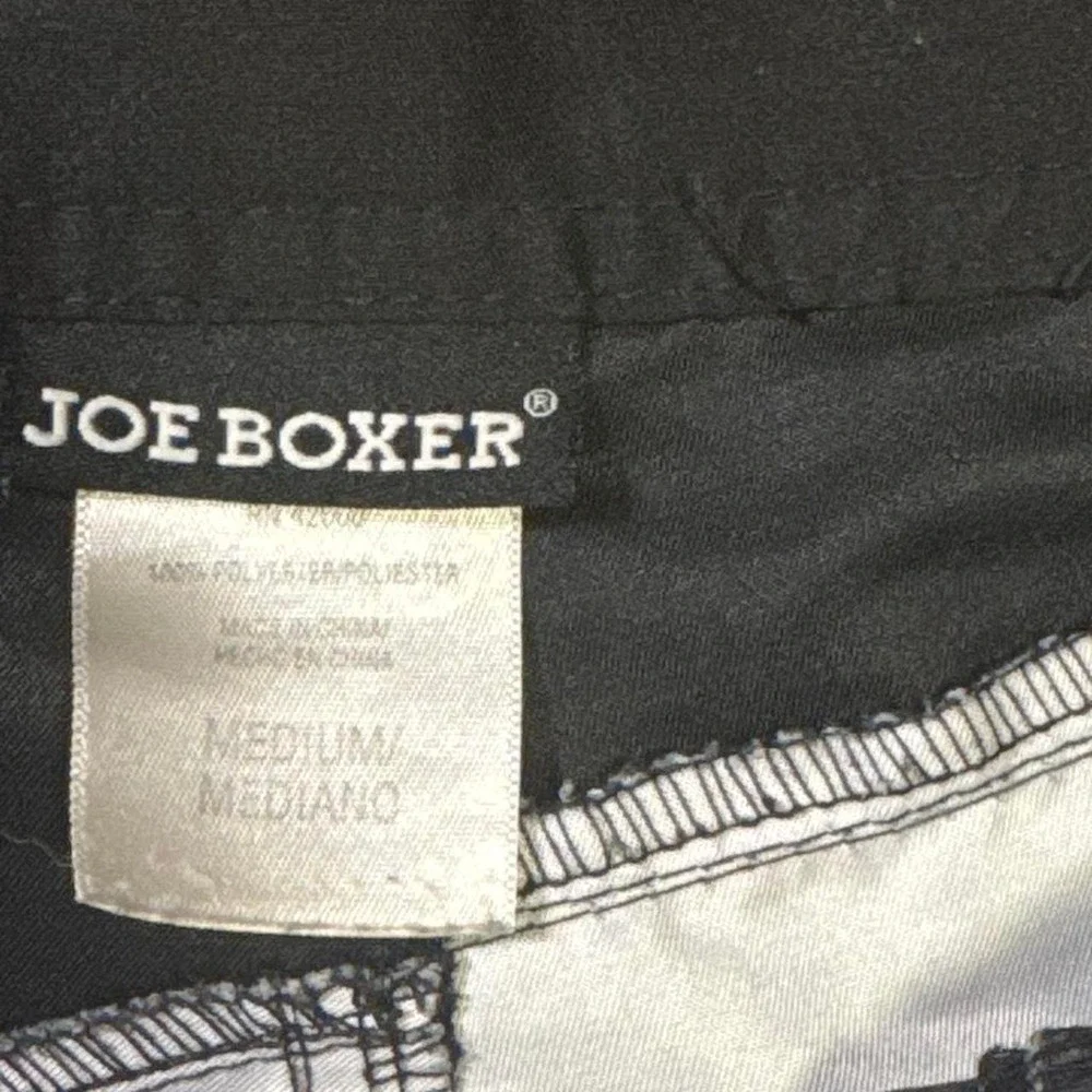 Joe Boxer Grunge Dragon Board Shorts Mens Medium Black Y2K Swim Trunks